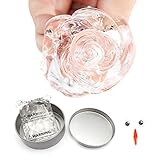 MIASTAR Clear Slime, Crystal Putty Stretchy Slime Toy, Slime Crunchy, Soft Crystal Slime, Decompression Putty, Transparent Crystal Stress Reliever Putty Toy, for Kids and Adults, Non-Toxic (Clear)