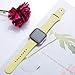 Hamile Wristbands Compatible for Fitbit Versa & Fitbit Versa Lite, Soft Silicone Sport Replacement Band Strap for Fitbit Versa Smartwatch, Small, Milk Yellow