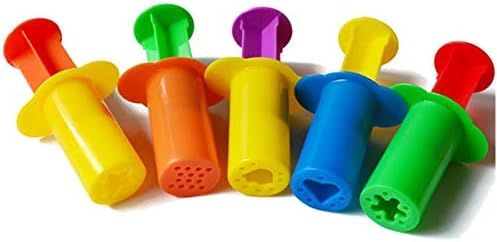 粘土ツール 5個セット プラスチック 生地ツール 押出機 ねんどツール Diyツール 子供道具