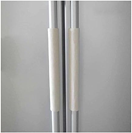 FLYPARTY 2X Refrigerator Door Handle Covers Protective Electrical Kitchen Appliances Gloves Fridge Microwave Dishwasher Door Cloth Protector - Catches Drips,Smudges,Fingerprints Dust Covers (Beige)