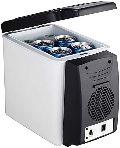 YNWJ Electric Cool Box 12V 240V Car Cooler Coolbox (6L) Camping Fridge Portable Fridge For Travel Camping Picnics,6L White