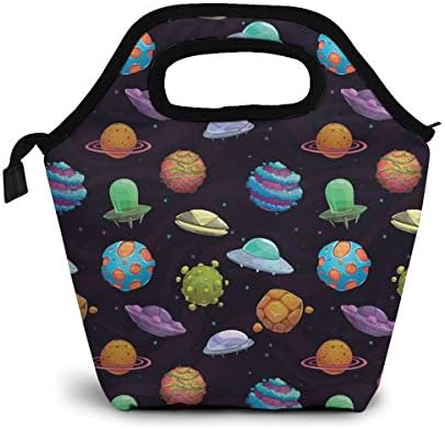 Lunchbagkk UFOs and Fantastic Planets Lunch Bags for Women & Lunch Boxes for Kids Premium Insulated Lunch Box Cooler