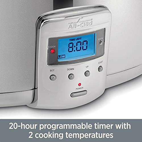 AllClad SD700450 Programmable OvalShaped Slow Cooker with Black