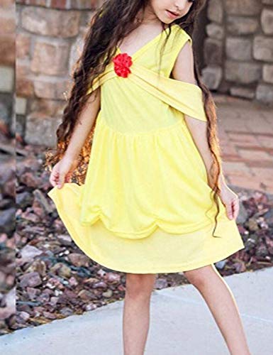 image for Party Chili Princess Belle Costume Dress Up Outfits for Infant Toddler