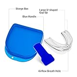Mouth Guard for Grinding Teeth, Snoring Mouthpiece, Night Guards for Teeth Grinding, Snoring Solution, Dental TMJ Mouth and Bite Guard for teeth grinding, to Give You a Good Night's Sleep (white)