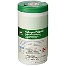 Saalfeld 30824 Clorox Healthcare Hydrogen Peroxide Cleaner Disinfectant Wipes, Kills Norovirus, Rotavirus, HIV, Poly-bag Protected,  6.75" x 9", X-Large Wipe (Pack of 95)