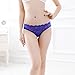 CISSETINA Women's Sexy Lace Embroidered T-back G-string Crotchless Thong Panties, A0020-Royal Blue, One Size