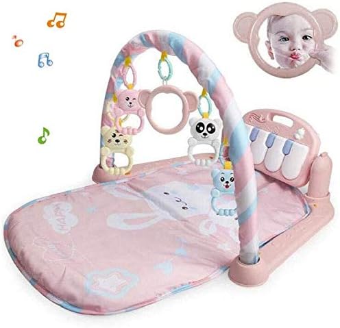 pink baby play gym