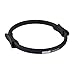 Power Systems Fiberglass Pilates Ring with 2 Handles, Firm Resistance, Black (83923), 15-inch