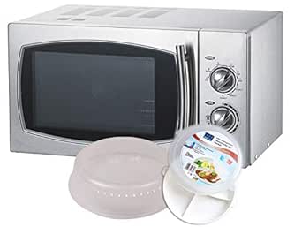 Profesional acero inoxidable Microondas con función grill, 23 L ...