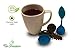 Tea Infuser, Steeper Strainer Silicone and Stainless Steel Mesh Basket for Loose Leaf Tea, Eco-friendly Gift or Tea Maker By Tea Commission (3, Yellow Blue Purple + Coaster)