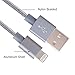 Cablex iPhone Charger 3pcs 3ft 10ft 10ft Nylon Braided 8Pin Lightning to USB Cable Cord Charger Compatible with iPhone 7 7 Plus 6 6s 6 plus 6s plus, iPhone 5 5s 5c,iPad, iPod and More(Grey)