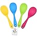 KSENDALO 4 Pack Silicone Rice Spoon, Nonstick Rice Paddle, Eco-friendly/Heat-resistant, Works for Rice/Mashed Potato or more, Size: 8.86 x 2.68 inch, Colorful