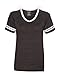 Blue 84 Juniors' Triblend V-Neck Ringer T-Shirt-JTVR