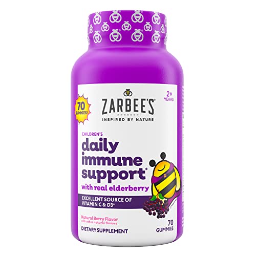 Zarbee's Elderberry Gummies for Kids with Vitamin C; Zinc & Elderberry
