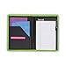 Samsill Fashion Portfolio for Women, Diamond Deboss Design, Junior Size Writing Pad, 5 x 8 inches (Lime Green)