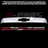 A-PADS Chrome Tailgate Liftgate Handle Cover for Chevrolet Suburban & Tahoe 2007-2014 - Top/Upper with Logo Cut