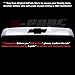 A-PADS Chrome Tailgate Liftgate Handle Cover for Chevrolet Suburban & Tahoe 2007-2014 - Top/Upper with Logo Cut
