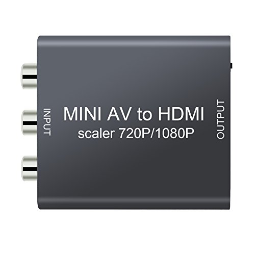 LiNKFOR AV to HDMI 1080P RCA to HDMI Mini RCA Composite CVBS AV to HDMI Video Audio Converter Adapter support PAL/NTSC With USB Cable For TV PC Laptop Xbox PS4 PS3 TV STB VHS VCR Camera DVD Projector