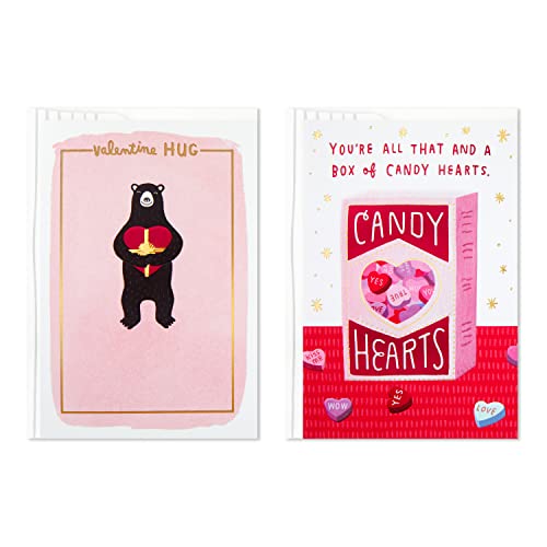 Hallmark Good Mail Pack of 2 Valentines Day Cards (Bear Hug)