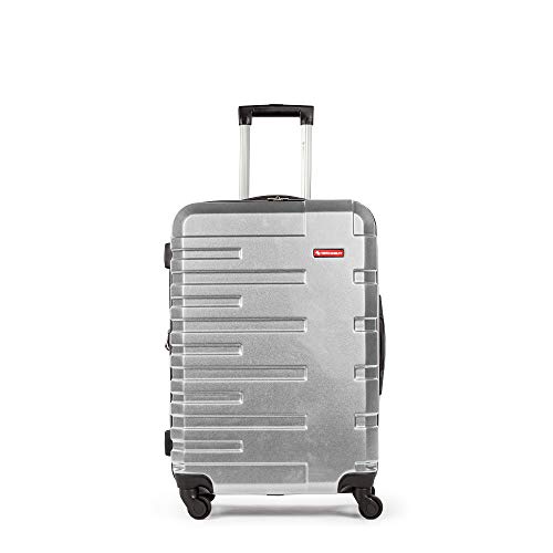 Swiss Mobility Quad Hard Sided Luggage (Silver, 26") Pricepulse