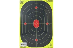 GLOWSHOT TARGETS 12x18-Inch Bullseye Glowshot Splatter Targets, 50 Packs