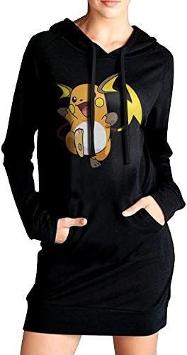 Women Raichu Pokemon Cute Long Hoodie Sweatshirt