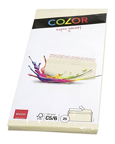 Elco C5/6 DL "Cellozip Color" Envelope - Light Chamois (Pack of 25)