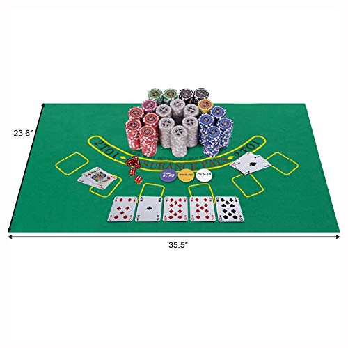 Poker Chip Carrier & Tray, Texas Holdem Cards with 500 Jetton and Dice in Aluminum Case, Silver - Thumbnail 2