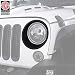 Hooke Road Matte Black Headlight Bezels Headlight Cover Trim for 2007-2015 Jeep Wrangler JK & Wrangler Unlimited