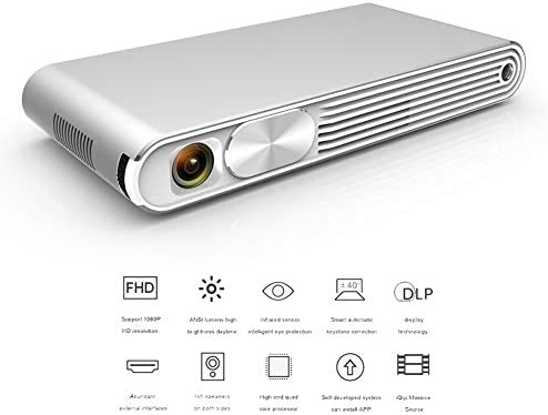 QLPP Proyector portátil con Android 4.4, proyector de películas ...