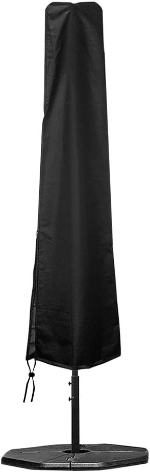Xiliy Portable Umbrella Parasol Cover with Zipper Waterproof UV Protected Outdoor Garden Parasol Cover 202x 95x 50CM