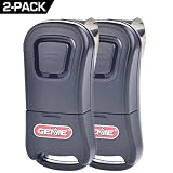 Genie Single Button Garage Door Opener Remotes (2 Pack) - Safe & Secure Access - Each Remote Compatibile Only With Genie Intellicode Garage Door Openers - Model G1T