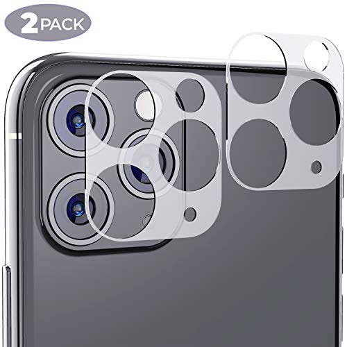 [2 Pack] Camera Lens Protector for iPhone 11 Pro/iPhone 11 Pro Max Tempered Glass Easy Install 9H Hardness HD Clear Definition Scratch Resistant Anti-Fringerprint - Thumbnail 7