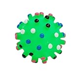 Jardin Puppy Chew Squeak Squeaky Toy Ball, Small, Green