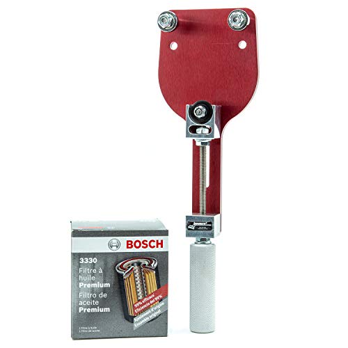 Bosch 3330 Premium FILTECH Oil Filter with Longacre 77750 Oil Filter Cutter