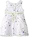 Youngland Baby Girls' Purple Schiffli Dress with Knit Shrug, White/Purple, 3-6 Months