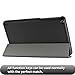 Infiland NVIDIA Shield Tablet K1 Case - Slim Shell Case Cover for 2015 Nvidia Shield K-1 8.0-Inch (Newest Version) / 2014 NVIDIA Shield 2 Tablet 8-Inch (with Auto Wake/Sleep Feature), Black