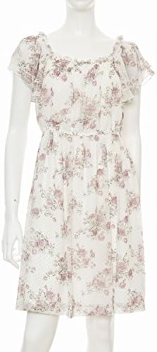 Amazon レストローズ Lest Rose ナンシードットシフォンワンピース 30ピンク 02m ワンピース チュニック 通販