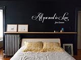 All You Need Is Love John Lennon Vinyl Wall Decal