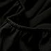 BLDO Women's Ruffles Off Shoulder Solid Chiffon Blouse Crop Top (XXL, Black)