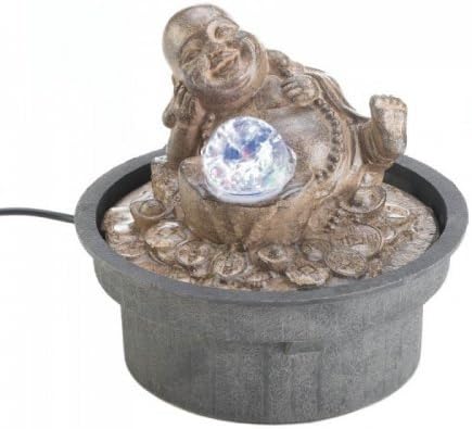 True Happiness Home Decor Happy Buddha Tabletop Fountain