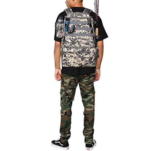 Rodeel Fishing Tackle Backpack with 4 Tackle Tray, 6 Fishing Rod Holders, Large Storage, Water Resistant & Weatherproof Backpack for Trout Fishing Outdoor Sports Camping Hiking - Thumbnail 7