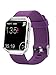Newest Fitbit Blaze Band, BeneStellar Silicone Replacement Small Large Band Bracelet Strap for Fitbit Blaze Smart Fitness Watch, Plum, Large