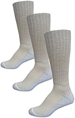 Catawba Sox Foot Comfort Diabetic Care Crew (Large, Khaki)