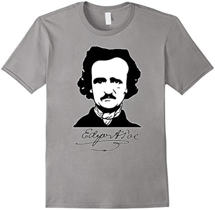 Mens Edgar Allan Poe T Shirt 3XL Slate