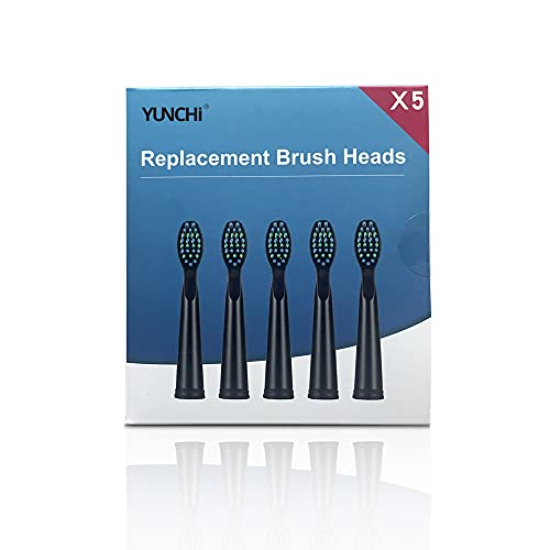 Toothbrush Replacement Heads Compatible With Fairywill Fw 507 508 551 917 959 Atmoko Gloridea Sboly Wovida Yunchi Y1 Sonic Electric Toothbrushes 5 Pack Black Pricepulse