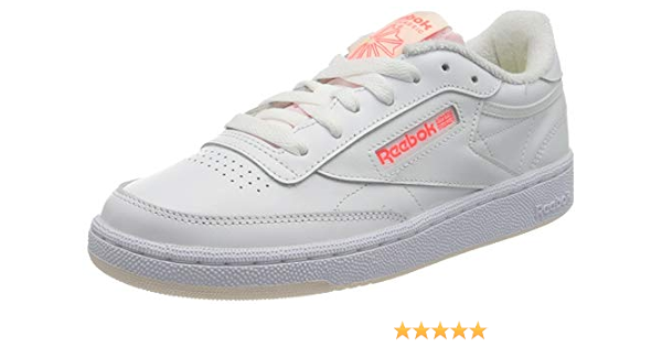 reebok club c 85 pink orange