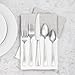 Amazon Basics 45-Piece Stainless Steel Flatware Set with Square Edge, Service for 8, Silver
