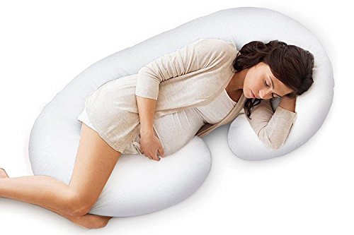 Ang qi pregnancy pillow with washable cotton cover, c s…
